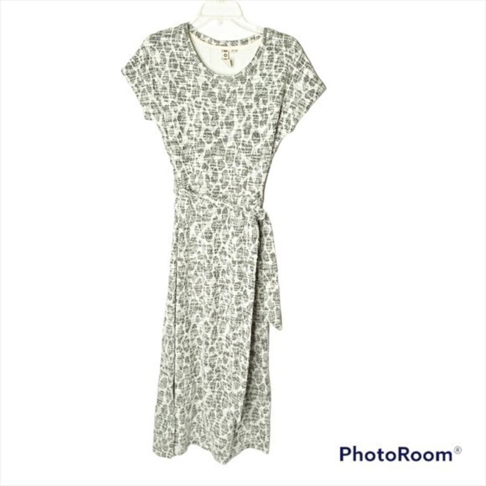 Dolan Left Coast Gray Tweed Belted Maxi Dress Size Small